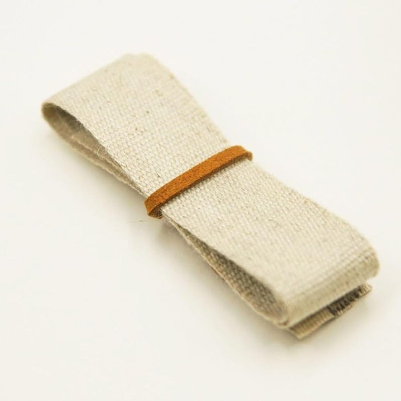 Cotton Linen Eccentric Belt 4cm x 1m Plain Weave Rolled Edge Strip for DIY Sewing - Image 5